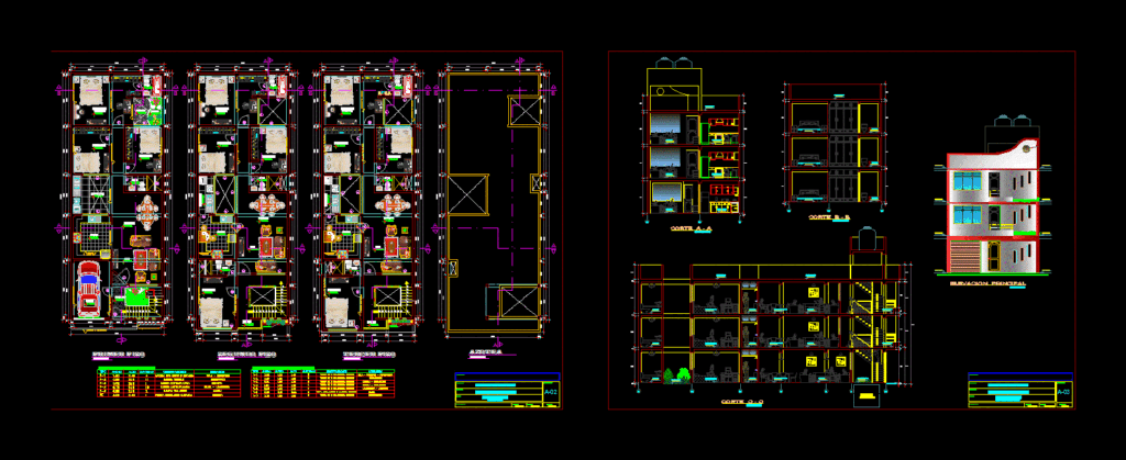 Multifamily DWG Block for AutoCAD