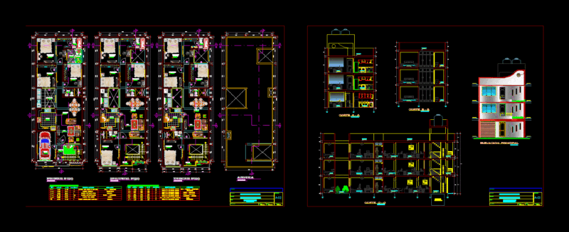 Multifamily DWG Block for AutoCAD
