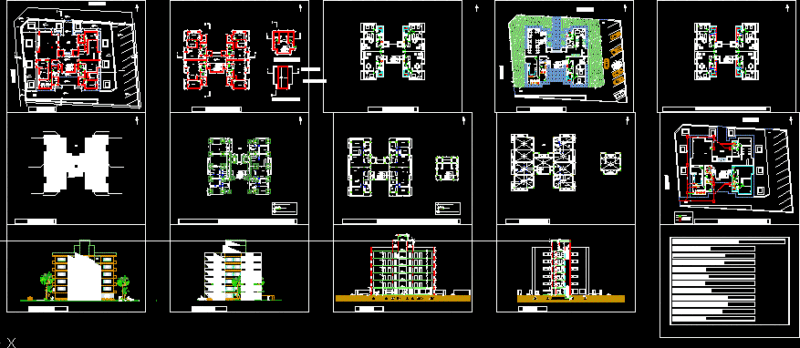 Multifamily DWG Block for AutoCAD