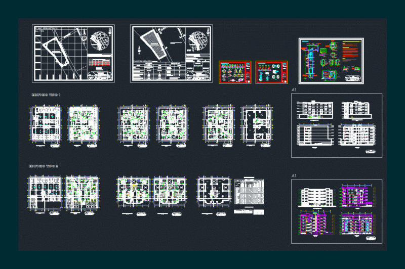 Multifamily DWG Detail for AutoCAD