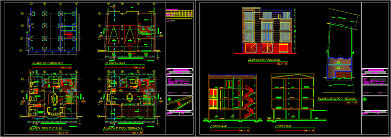 Multifamily DWG Elevation for AutoCAD