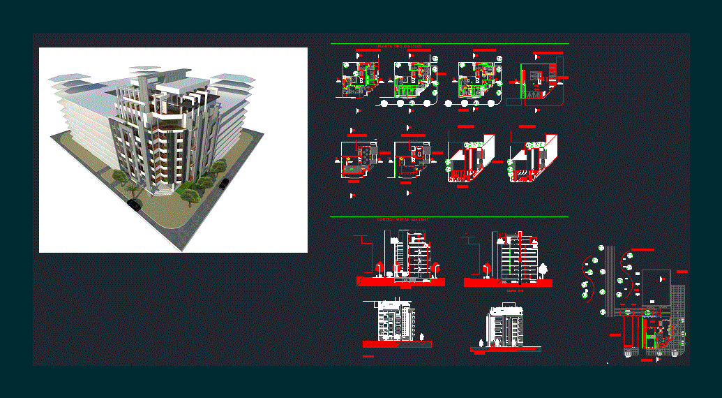 Жилые дома dwg