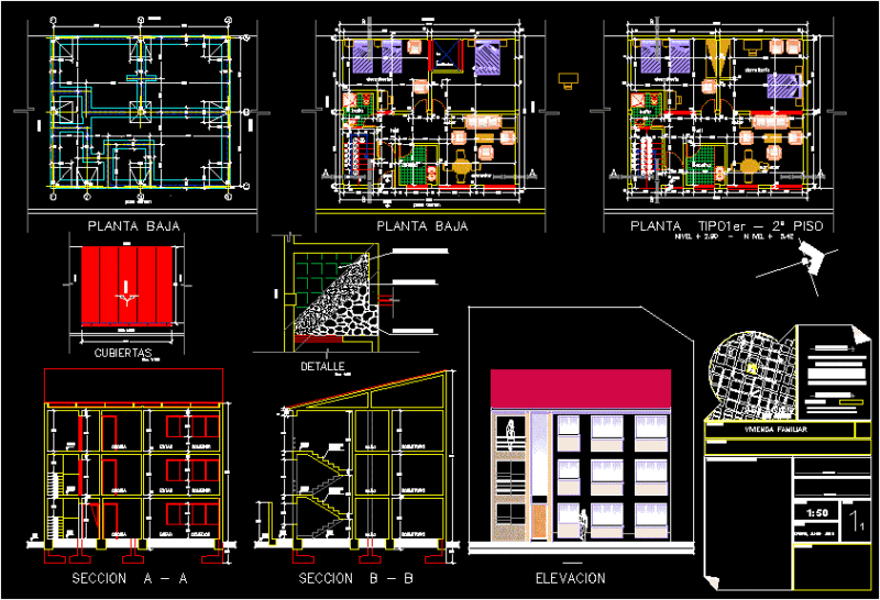 Multifamily DWG Plan for AutoCAD