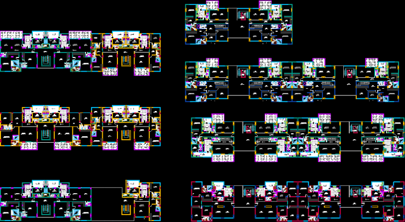 Multifamily DWG Plan for AutoCAD