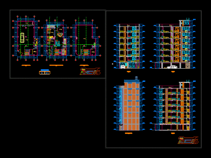 Multifamily DWG Plan for AutoCAD