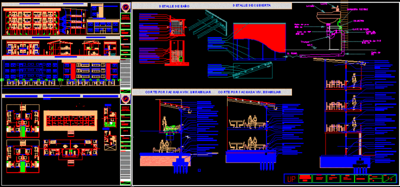 Multifamily DWG Section for AutoCAD