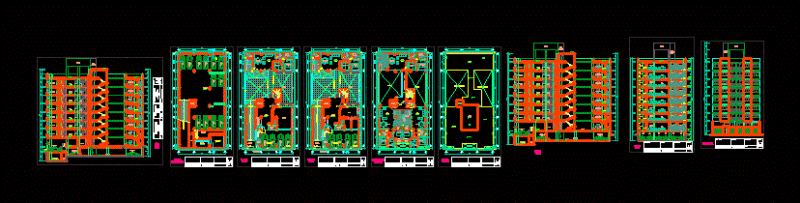 Multifamily DWG Section for AutoCAD