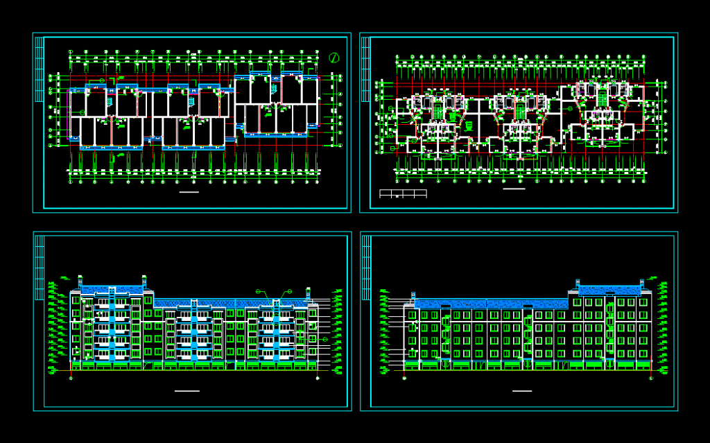 Multifamily DWG Section for AutoCAD