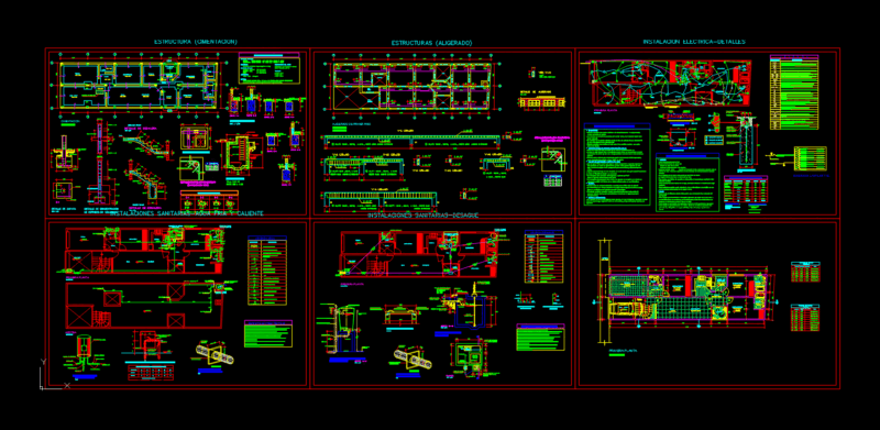 Multifamily Housing 120m2 DWG Plan for AutoCAD
