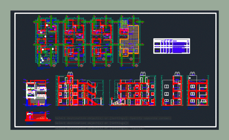 Multifamily Housing 2 2D DWG Plan for AutoCAD