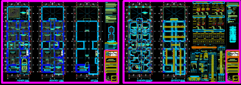 Multifamily Housing – Remodeling DWG Plan for AutoCAD