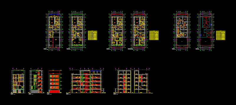 Multifamily Housing Development Hiraoka DWG Section for AutoCAD