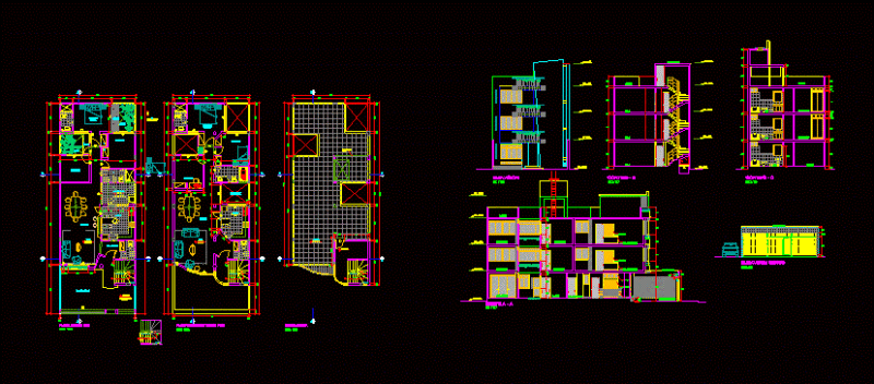 Multifamily Housing DWG Block for AutoCAD