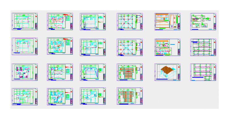 Multifamily Housing DWG Block for AutoCAD