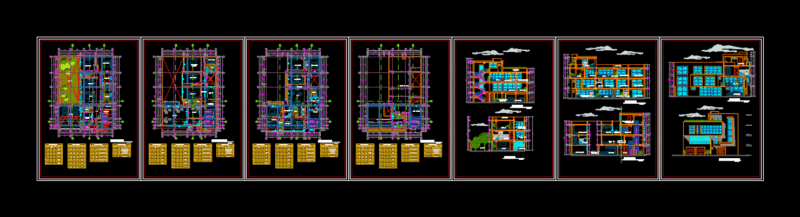 Multifamily Housing DWG Block for AutoCAD