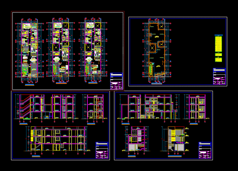 Multifamily Housing DWG Block for AutoCAD