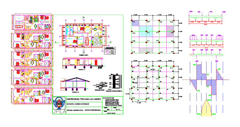 Multifamily Housing DWG Block for AutoCAD
