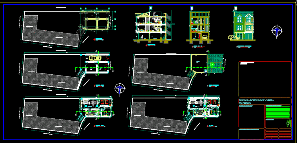 Multifamily Housing DWG Block for AutoCAD