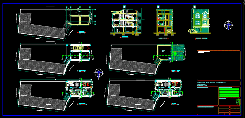 Multifamily Housing DWG Block for AutoCAD