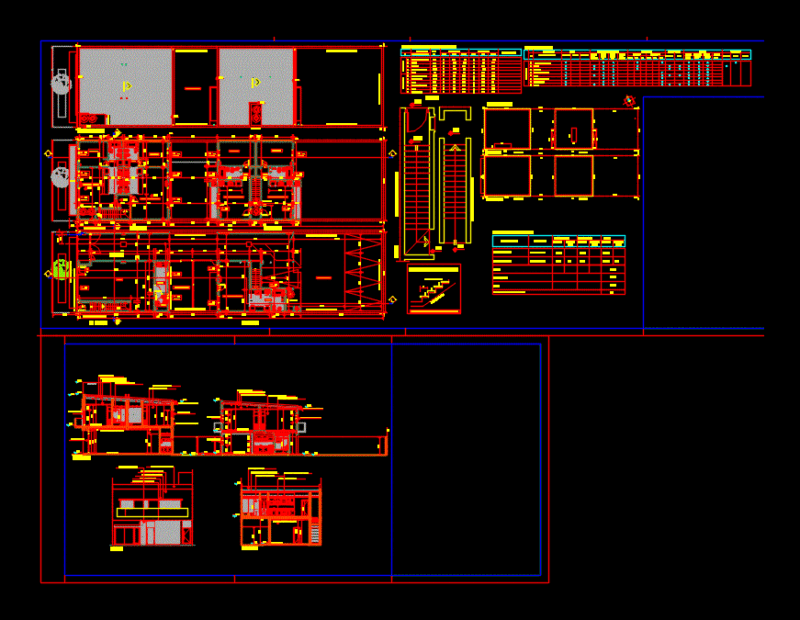 Multifamily Housing DWG Block for AutoCAD