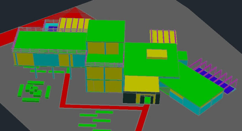 Multifamily Housing DWG Block for AutoCAD