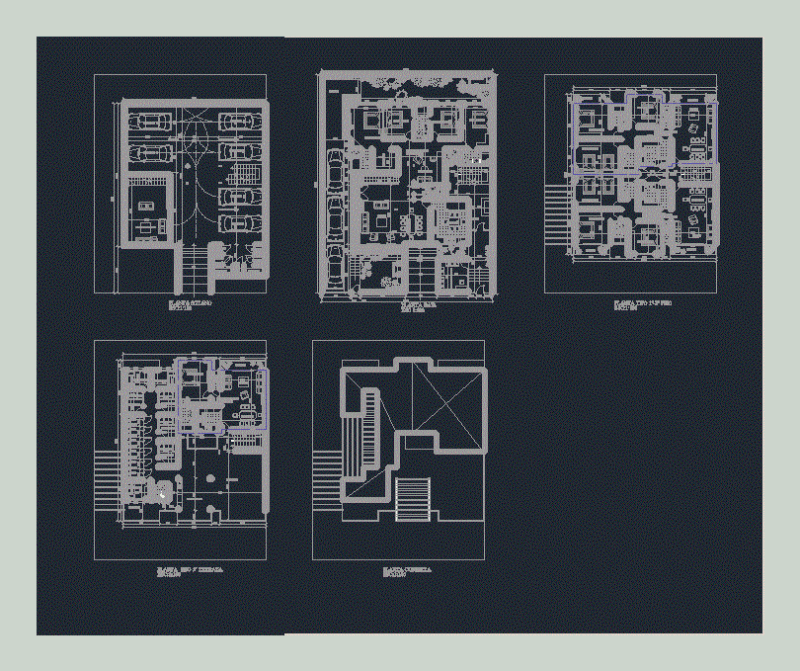 Multifamily Housing DWG Block for AutoCAD