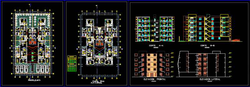 Multifamily Housing DWG Full Project for AutoCAD
