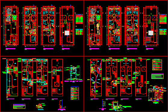 Multifamily Housing DWG Full Project for AutoCAD • Designs CAD