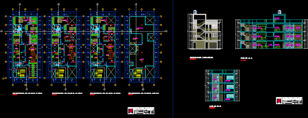 Multifamily Housing DWG Full Project for AutoCAD