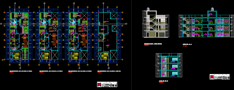 Multifamily Housing DWG Full Project for AutoCAD