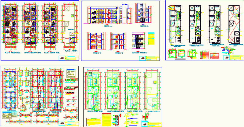 Multifamily Housing DWG Full Project for AutoCAD