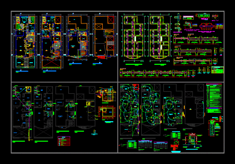 Multifamily Housing DWG Full Project for AutoCAD