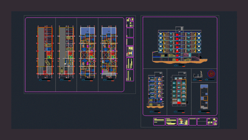 Multifamily Housing DWG Full Project for AutoCAD