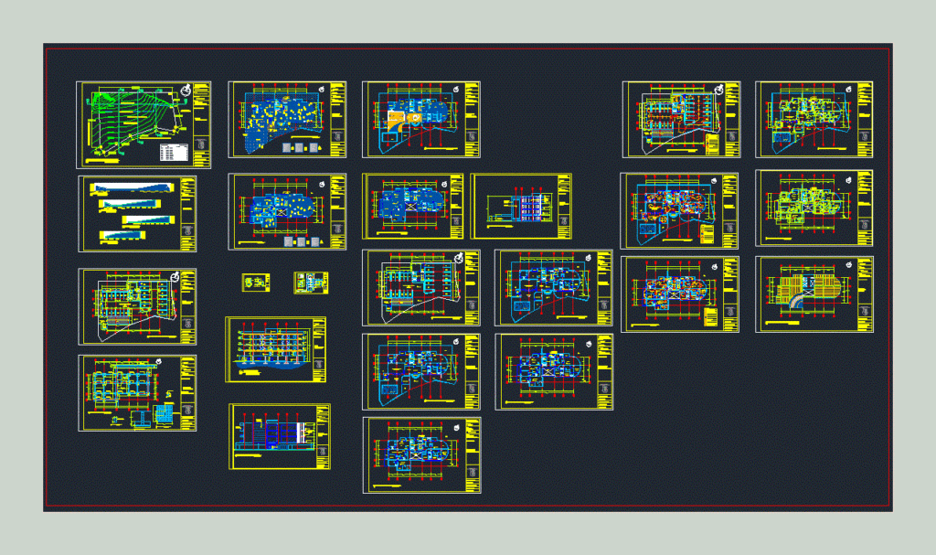 Multifamily Housing DWG Full Project for AutoCAD
