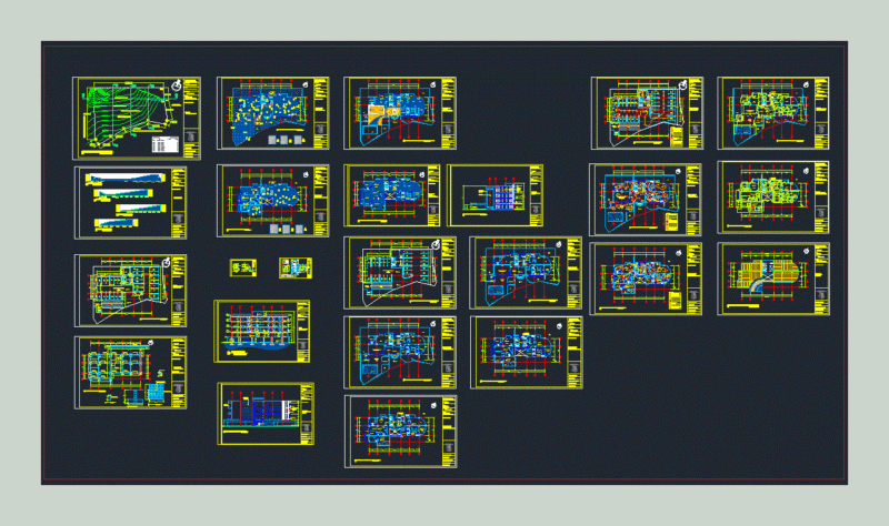 Multifamily Housing DWG Full Project for AutoCAD