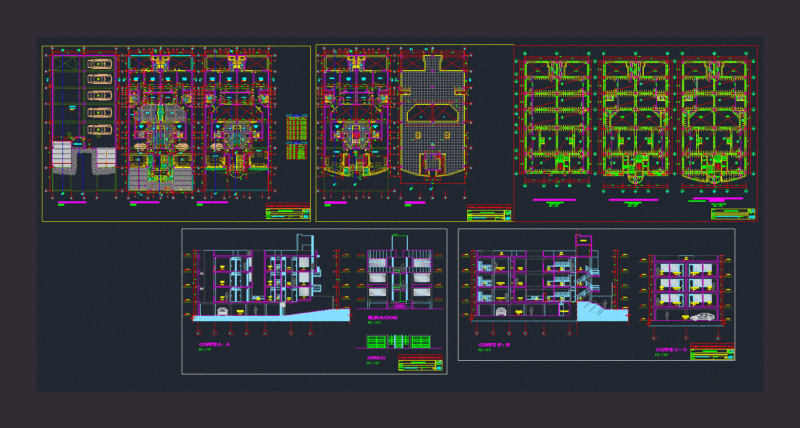 Multifamily Housing DWG Plan for AutoCAD