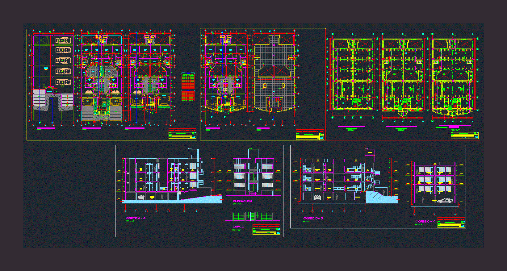 Multifamily Housing DWG Plan for AutoCAD • Designs CAD