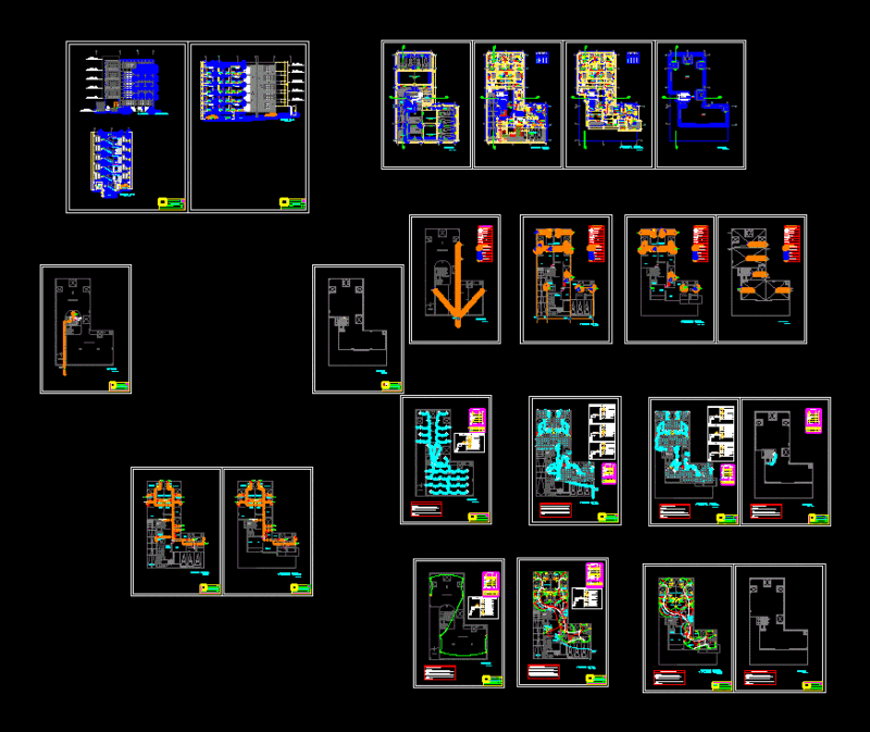Multifamily Housing DWG Plan for AutoCAD