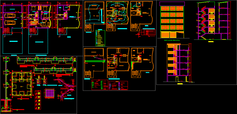 Multifamily Housing DWG Plan for AutoCAD