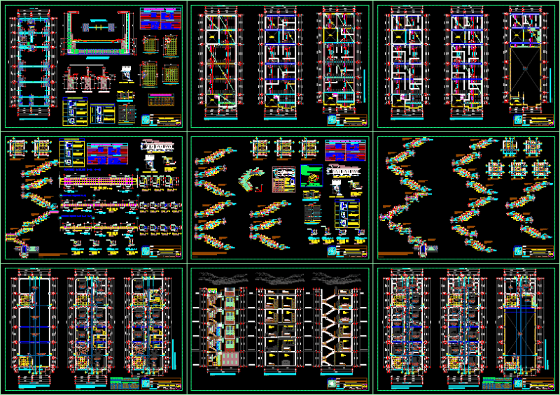 Multifamily Housing DWG Section for AutoCAD