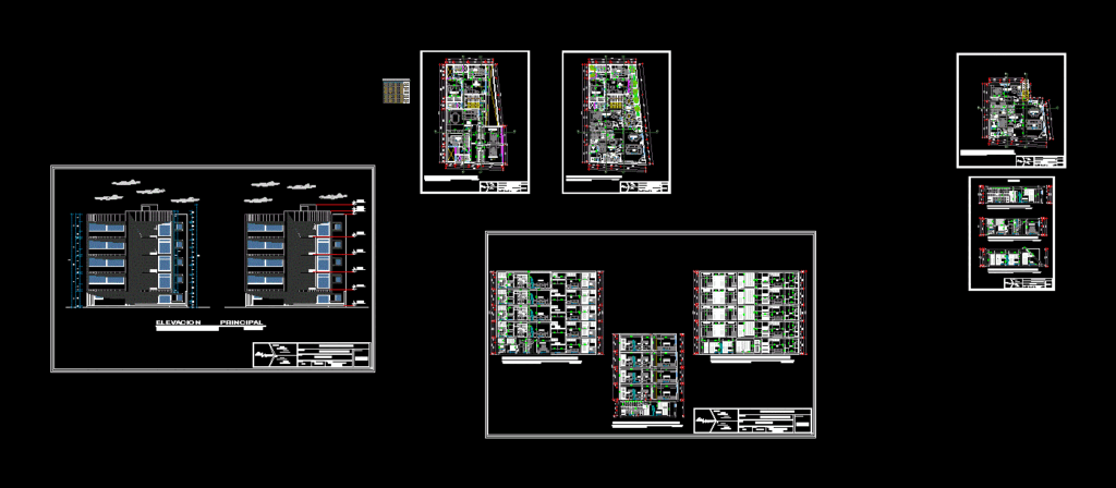 Multifamily Housing DWG Section for AutoCAD