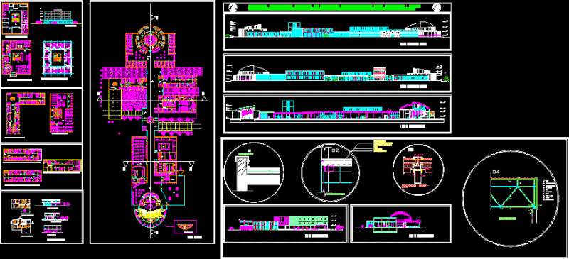 Multifamily Housing DWG Section for AutoCAD