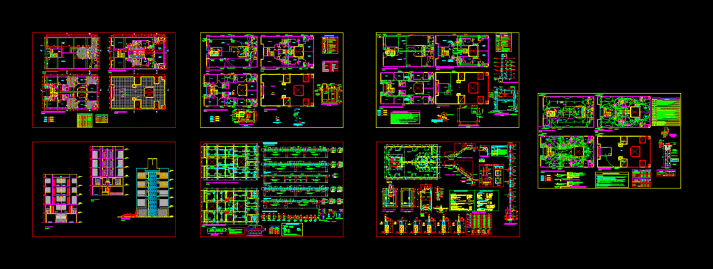 Multifamily Housing Project DWG Full Project for AutoCAD