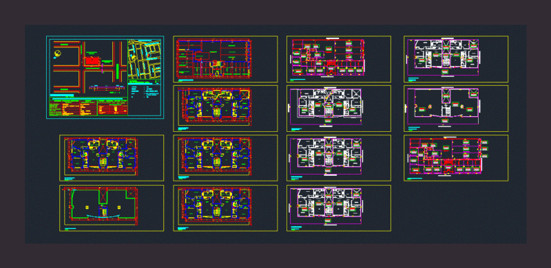 Multifamily Housing Project DWG Full Project for AutoCAD