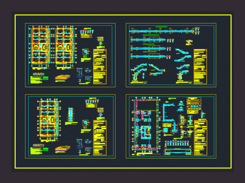 Multifamily Housing Structures DWG Detail for AutoCAD