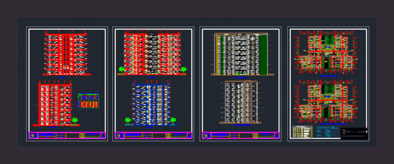 Multifamily In Chiclayo DWG Section for AutoCAD