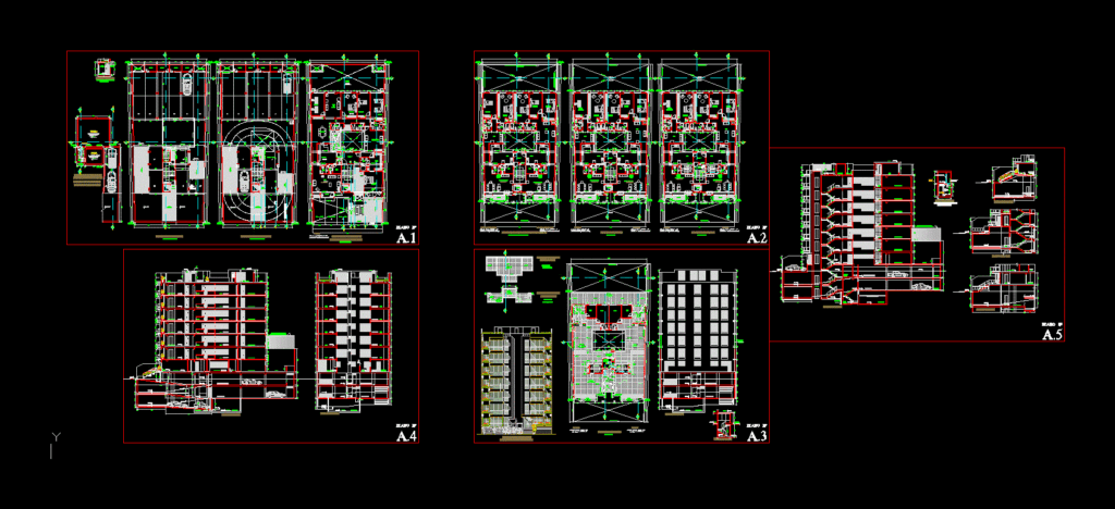 Multifamily In San Isidro DWG Section for AutoCAD
