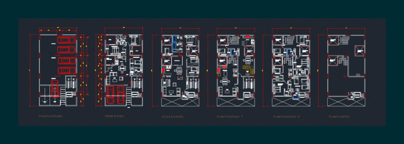 Multifamily Project DWG Full Project for AutoCAD