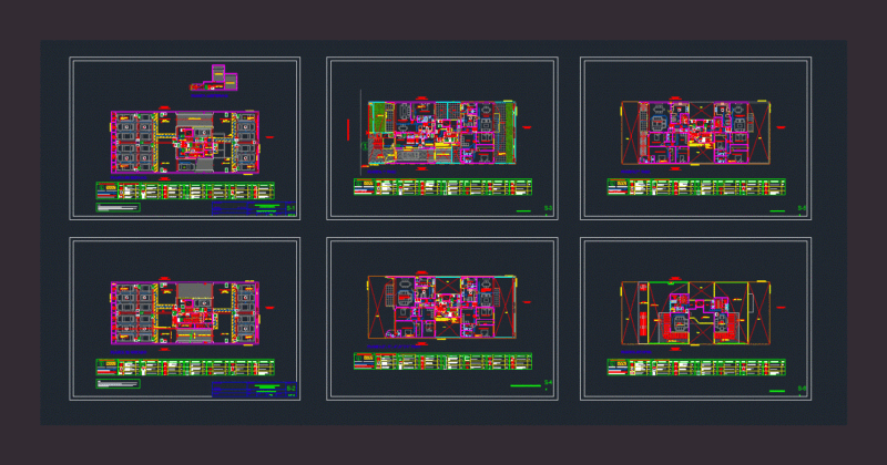 Multifamily San Isidro DWG Plan for AutoCAD
