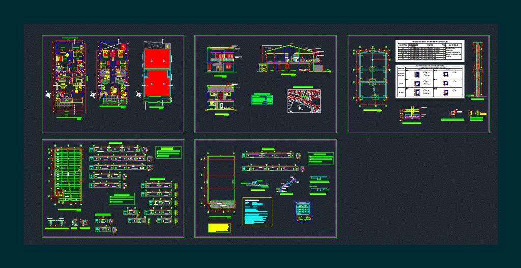 Multiple Housing 3 Aptos DWG Plan for AutoCAD